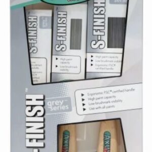 Grey Series - S-Finish 3 Brush Set (1", 1.5", 2")